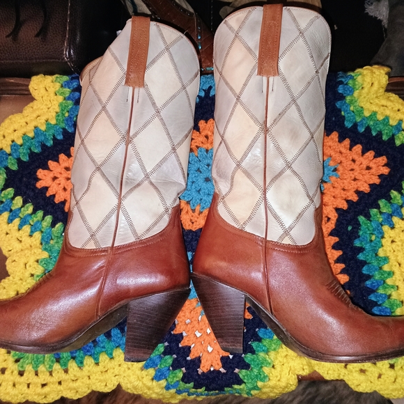 CHARLIE 1 HORSE BROWN LEATHER WESTERN STYLE BOOTS!! NEW - Picture 5 of 10